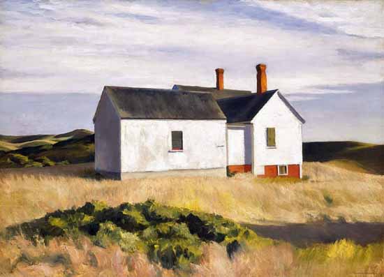 Edward Hopper Ryders House 1933 | Edward Hopper Paintings, Aquarelles, Illustrations, Ads 1900-1966