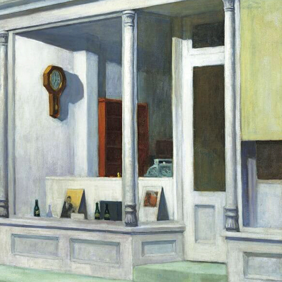 Edward Hopper Seven AM 1948 crop B | Edward Hopper Paintings, Aquarelles, Illustrations, Ads 1900-1966