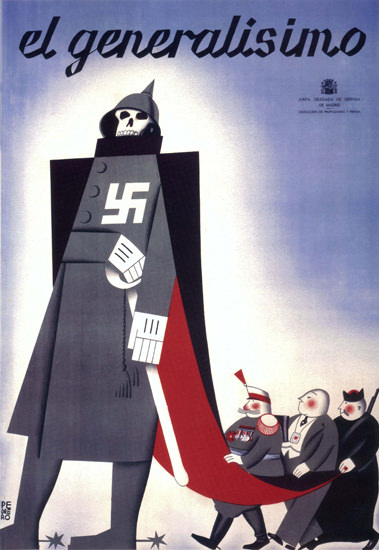El Generalisimo Spain Espana | Vintage War Propaganda Posters 1891-1970