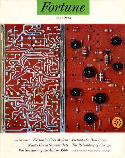 Electronics goes Modern Fortune Magazine June 1955 Copyright | Fortune Magazine Graphic Art Covers 1930-1959