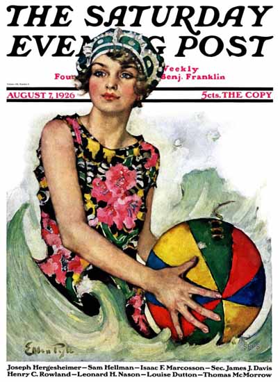 Ellen Pyle Cover Artist Saturday Evening Post 1926_08_07 | The Saturday Evening Post Graphic Art Covers 1892-1930