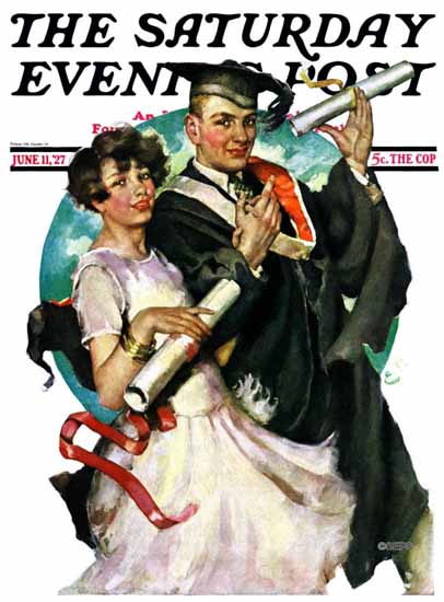 Ellen Pyle Cover Artist Saturday Evening Post 1927_06_11 | The Saturday Evening Post Graphic Art Covers 1892-1930