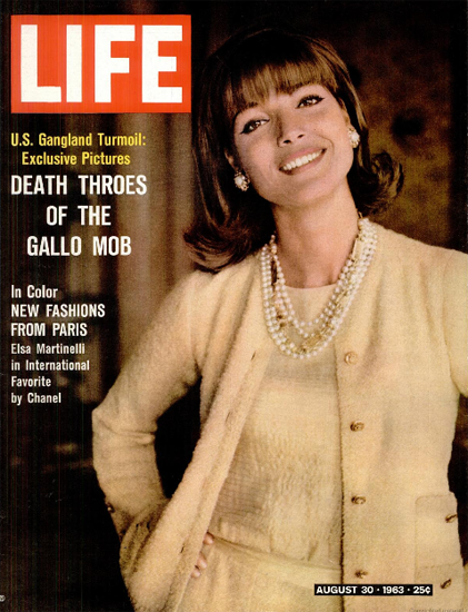 Elsa Martinelli Fashions from Paris 30 Aug 1963 Copyright Life