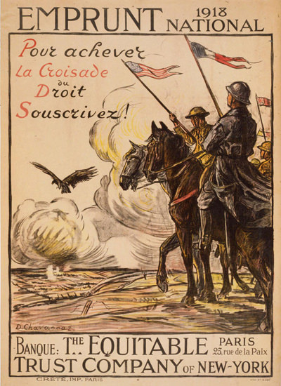 Emprunt National 1918 Pour Achever La Croisade | Vintage War Propaganda Posters 1891-1970