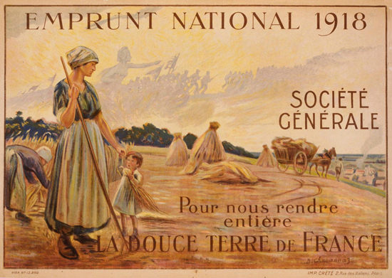Emprunt National 1918 Pour La Douce Terre | Vintage War Propaganda Posters 1891-1970