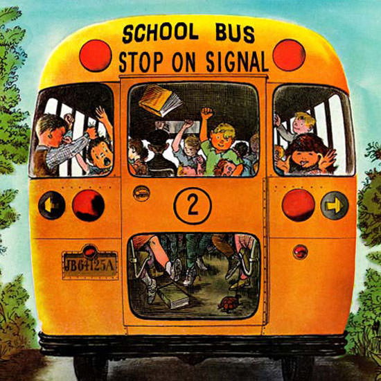 Erik Blegvard Saturday Evening Post Bus 1962_09_22 Copyright crop | Best of Vintage Cover Art 1900-1970