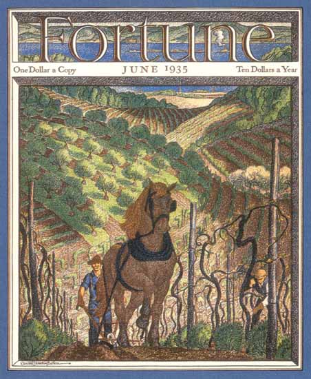 Ernest Hamlin Baker Fortune Magazine June 1935 Copyright | Fortune Magazine Graphic Art Covers 1930-1959