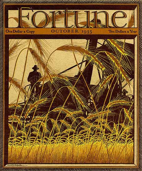 Ernest Hamlin Baker Fortune Magazine October 1935 Copyright | Fortune Magazine Graphic Art Covers 1930-1959
