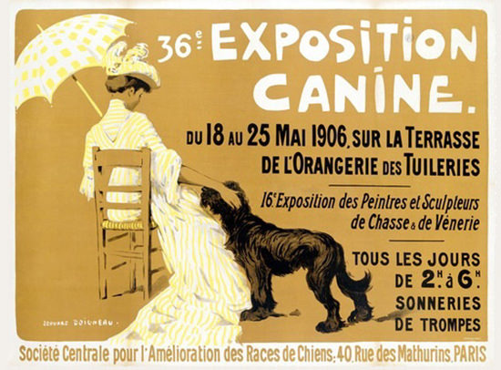 Exposition Canine Paris 1906 Edouard Doigneau | Sex Appeal Vintage Ads and Covers 1891-1970