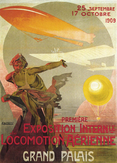 Exposition Int De Locomotion Aerienne 1909 Air | Vintage Ad and Cover Art 1891-1970