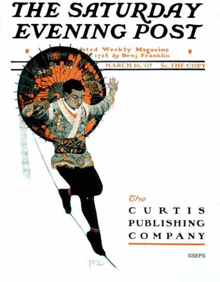 F Rogers Saturday Evening Post 1907_03_16 | The Saturday Evening Post Graphic Art Covers 1892-1930