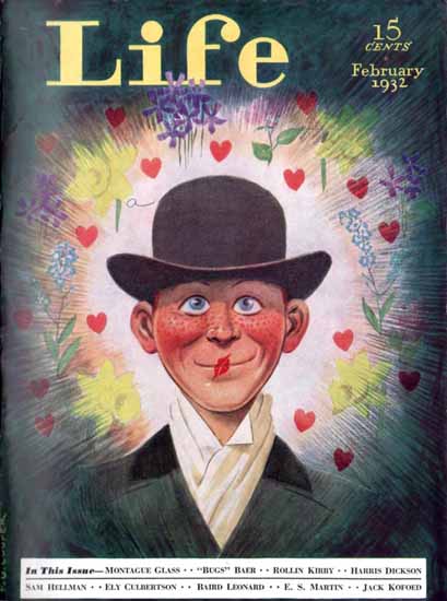 FG Cooper Life Humor Magazine 1932-02 Copyright | Life Magazine Graphic Art Covers 1891-1936