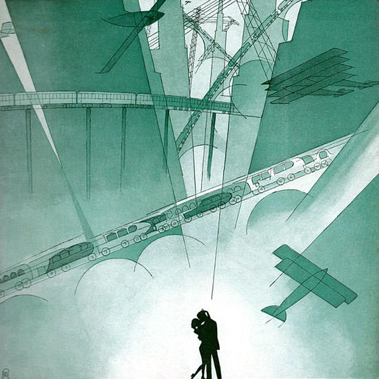 FG Cooper Life Magazine Advance Number 1927-05-26 Copyright crop | Best of Vintage Cover Art 1900-1970