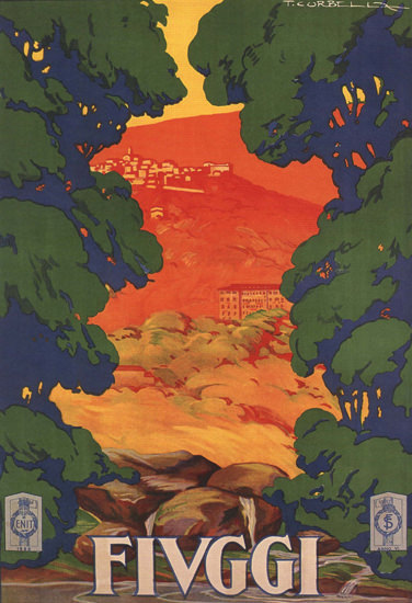 Fiuggi Italy Italia | Vintage Travel Posters 1891-1970