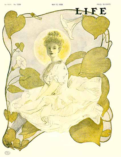 Flower Lady Life Humor Magazine 1906-05-17 Copyright | LIFE 1891-1936 Flower Lady Life Humor Magazine 1906-05-17 Copyright | Life Magazine Graphic Art Covers 1891-1936