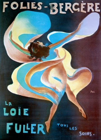 Folies Bergere La Loie Fuller Tous Les Soires | Sex Appeal Vintage Ads and Covers 1891-1970