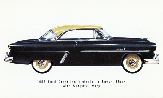 Ford Crestline Victoria 1952 Raven Black Ivory | Vintage Cars 1891-1970