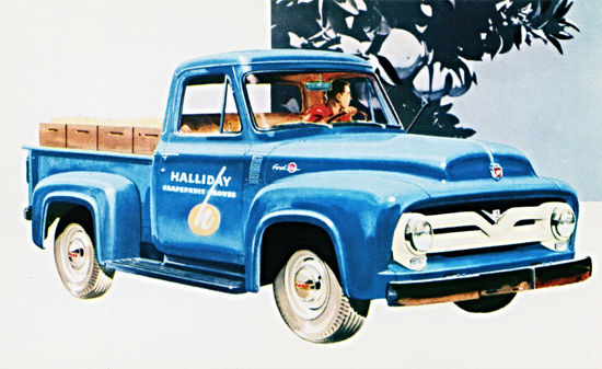 Ford F 100 Pickup 1955 Halliday Grapefruit | Vintage Cars 1891-1970