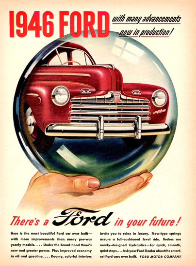 Ford For In Your Future 1946 Crystal Ball | Vintage Cars 1891-1970