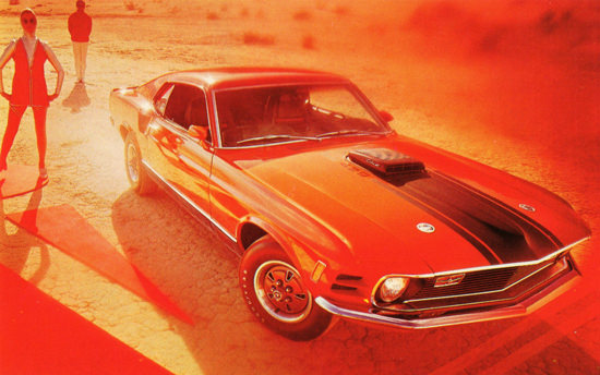 Ford Mustang Mach 1 1970 In Red Mood | Vintage Cars 1891-1970