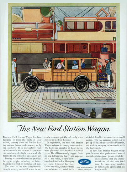 Ford Station Wagon Detroit 1929 | Vintage Cars 1891-1970