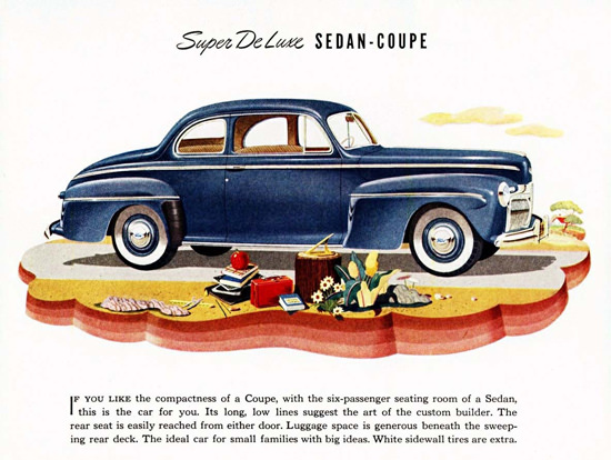 Ford Super DeLuxe Sedan Coupe 1942 | Vintage Cars 1891-1970