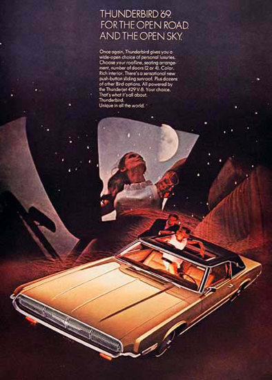 Ford Thunderbird Landau 1969 Open Road Sky | Vintage Cars 1891-1970