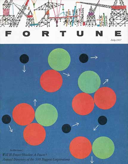 Fortune 500 Fortune Magazine July 1957 Copyright | Fortune Magazine Graphic Art Covers 1930-1959