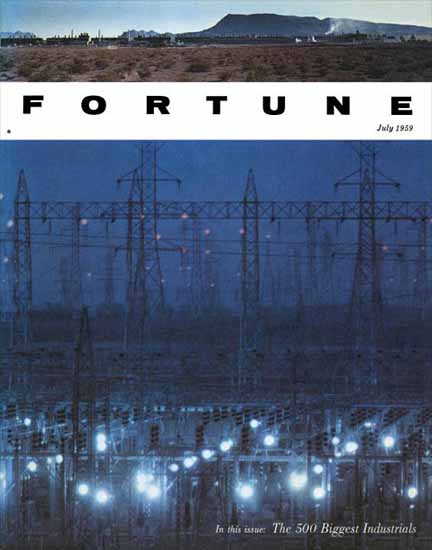 Fortune 500 Fortune Magazine July 1959 Copyright | Fortune 1930-1959 Fortune 500 Fortune Magazine July 1959 Copyright | Fortune Magazine Graphic Art Covers 1930-1959