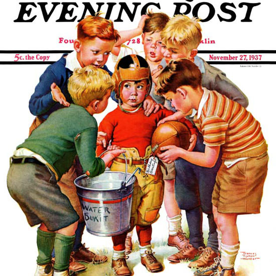 Frances Tipton Hunter Saturday Evening Post 1937_11_27 Copyright crop | Best of Vintage Cover Art 1900-1970