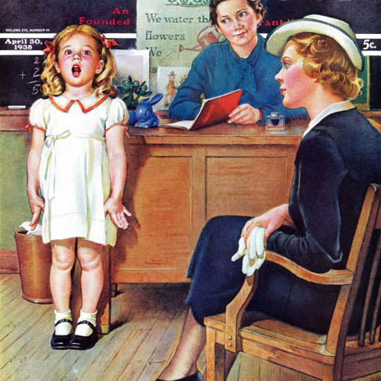 Frances Tipton Hunter Saturday Evening Post 1938_04_30 Copyright crop | Best of Vintage Cover Art 1900-1970