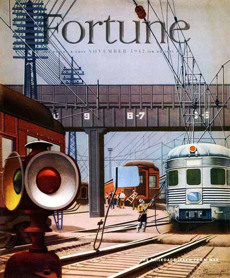 Francis Criss Fortune Magazine November 1942 Copyright | Fortune Magazine Graphic Art Covers 1930-1959