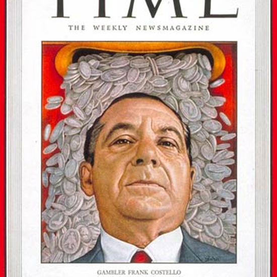 Frank Costello Time Magazine 1949-11 crop | Best of 1940s Ad and Cover Art