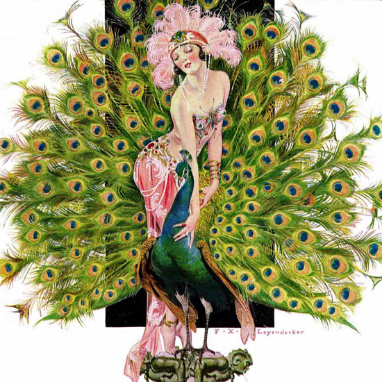 Frank X Leyendecker Life Magazine 1921-09-01 Rivals Copyright crop | Best of Vintage Cover Art 1900-1970