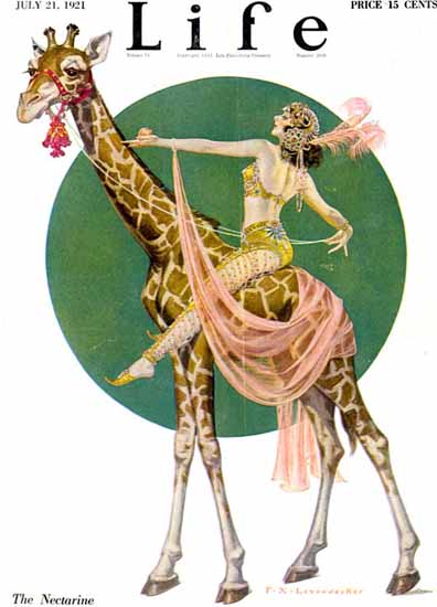 Frank X Leyendecker Life The Nectarine 1921-07-21 Copyright Sex Appeal | Sex Appeal Vintage Ads and Covers 1891-1970