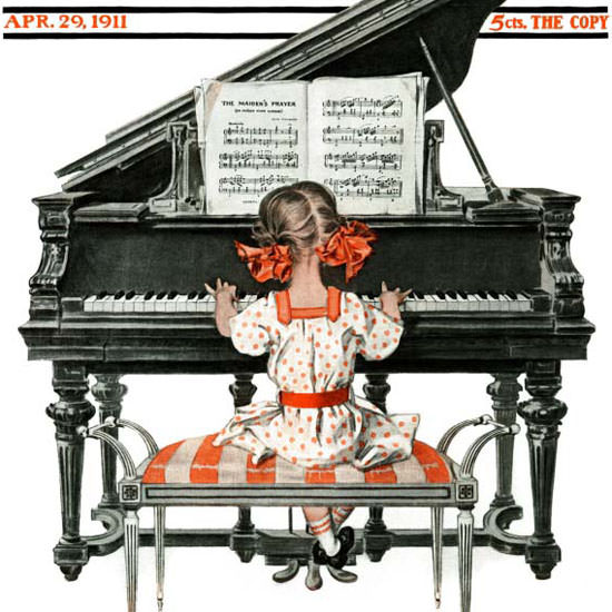 Frank X Leyendecker Saturday Evening Post 1911_04_29 Copyright crop | Best of Vintage Cover Art 1900-1970