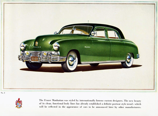 Frazer Manhattan 2 Tone Green 1948 | Vintage Cars 1891-1970