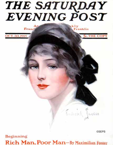 Frederick Duncan Saturday Evening Post Cover 1915_10_30 | The Saturday Evening Post Graphic Art Covers 1892-1930