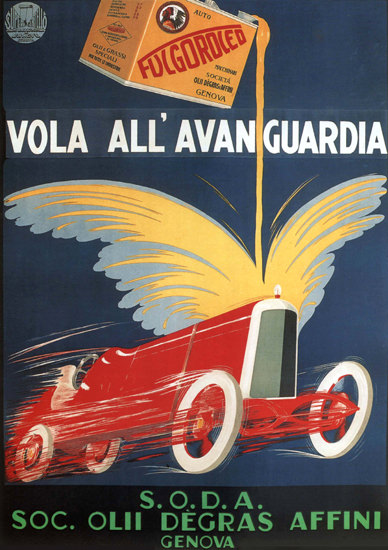 Fulgoroled Vola All Avanguardia Genova Italia | Vintage Ad and Cover Art 1891-1970