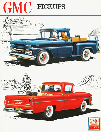 GMC Fenderside And Wide Side Pickups 1962 | Vintage Cars 1891-1970