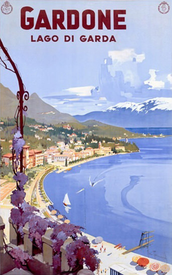 Gardone Lago Di Garda Itala | Vintage Travel Posters 1891-1970