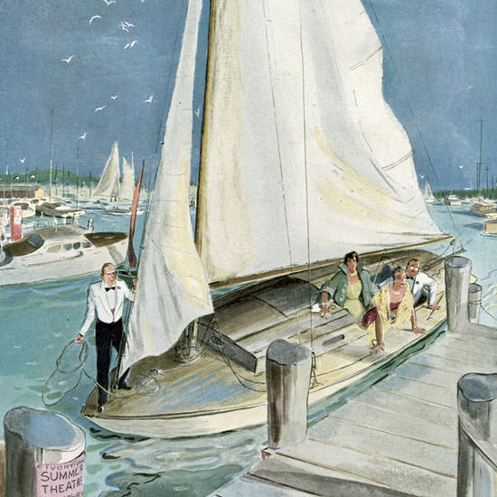 Garrett Price The New Yorker 1950_07_22 Copyright crop | Best of 1950s Ad and Cover Art
