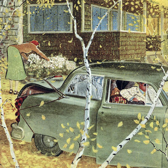 Garrett Price The New Yorker 1951_10_06 Copyright crop | Best of Vintage Cover Art 1900-1970