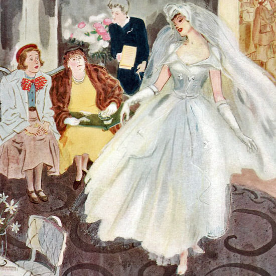 Garrett Price The New Yorker 1952_06_21 Copyright crop | Best of 1950s Ad and Cover Art