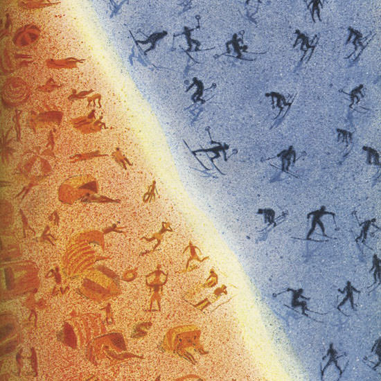Garrett Price The New Yorker 1954_02_27 Copyright crop | Best of 1950s Ad and Cover Art