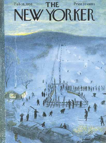 Garrett Price The New Yorker 1956_02_18 Copyright | The New Yorker Graphic Art Covers 1946-1970