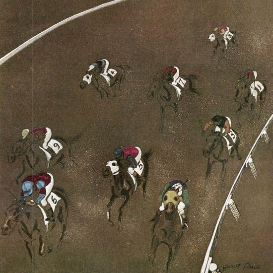 Garrett Price The New Yorker 1957_08_17 Copyright crop | Best of 1950s Ad and Cover Art