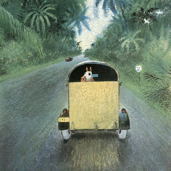 Garrett Price The New Yorker 1959_01_10 Copyright crop | Best of 1950s Ad and Cover Art