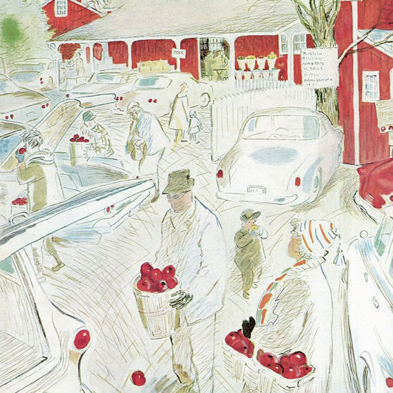 Garrett Price The New Yorker 1962_11_10 Copyright crop | Best of Vintage Cover Art 1900-1970