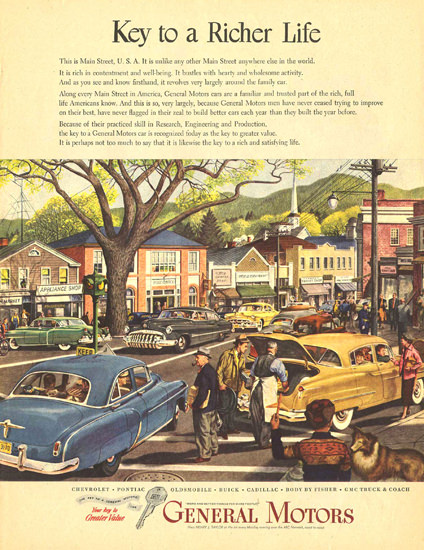 General Motors Key To Richer Life High | Vintage Cars 1891-1970